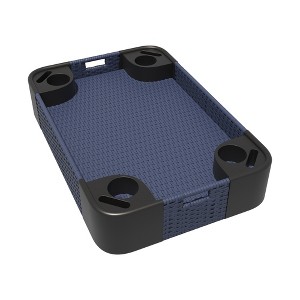 YARDSIGHT Aluminum Frame Poolside Floating Tray – All - Weather For Drinks, Snacks & Outdoor Hangouts - 1 of 4