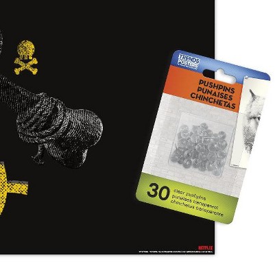 clear push pins bundle