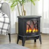SEVOBAL Indoor Fireplaces Electric Fireplace Stove, 18" Freestanding Fireplace Heater with Overheating Protection, Portable, Black, 14.3"*9.5"*18" - 3 of 4