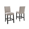 NicBex Dining Chairs Set of 2 Upholstered Chair Counter Height Stools with Nailhead Trim Suitable for Kitchen - 2 of 4
