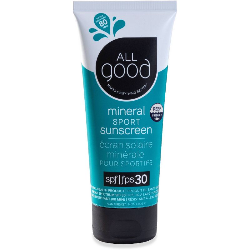 All Good Sport Sunscreen Lotion Water Resistant - SPF 30 - 3oz, 1 of 15
