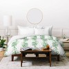 Deny Designs Twin Extra Long Gabriela Fuente Natumas Polyester Duvet Cover + Pillow Shams Green: Abstract 300 Thread Count Bedding Set - image 4 of 4