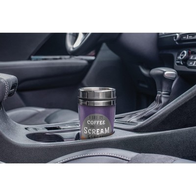 Elanze Designs Coffee with Scream and Sugar 16 ounce Stainless Steel Travel Tumbler