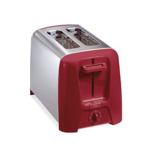 Hamilton Beach 2 Slice Metal Toaster 22623V: Retro Bread Toaster, Red, 750W, Compact Kitchen Appliance - 1 of 4