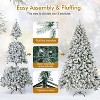 SUGIFT Unlit 6ft Snow Flocked Artificial Christmas Tree W/1000 Branch Tips - 4 of 4