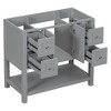36 Inch Bathroom Vanity, Bathroom Cabinet With 4 Drawers, 2 Soft Closing Doors, Solid Wood Frame - 3 of 4