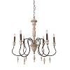 Bella Depot 6-Light Wood Ceiling Light Adjustable Pendant Light Farmhouse Chandelier - 2 of 4
