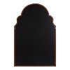 Kate and Laurel Hogan Wood Arch Mirror, 24x36, Walnut Brown - 3 of 4