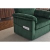 33" Corduroy Oversized Swivel Lounge Chair Sofa with Plush Cushions - 3 of 4