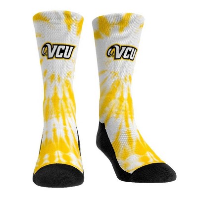 NCAA VCU Rams Adult Tie Dye Socks - L/XL