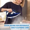 AEMEGO Steam Iron for Clothes Lightweight Portable Iron with Non Stick Ceramic Blue - 4 of 4