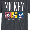 Men's - Disney - Mickey Color Blocks Short Sleeve Graphic T-Shirt - 2 of 4