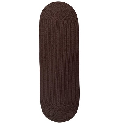 Colonial Mills Reversible Flat-Braid (Oval) Runner - Earth Brown 2'4"x6'