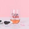 Totalee Gift Wife Life Glass Clear 18 oz - 2 of 2