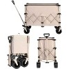 RISOKEYS Collapsible Wagon 220lbs Capacity,300L with Big All-Terrain Beach Wheels & Automatic Rebound Handle for Camping,Gardening,Shopping - 4 of 4