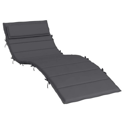 vidaXL Sun Lounger Cushion - Anthracite Oxford Fabric, 70.9"x23.6"x1.2" Comfortable and Soft, Wide Application
