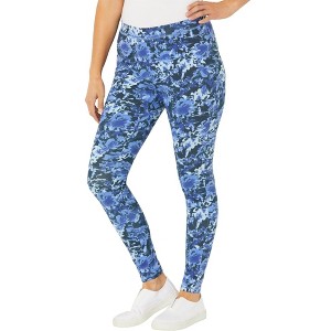 Catherines Women's Plus Size Knit Legging - 1 of 4