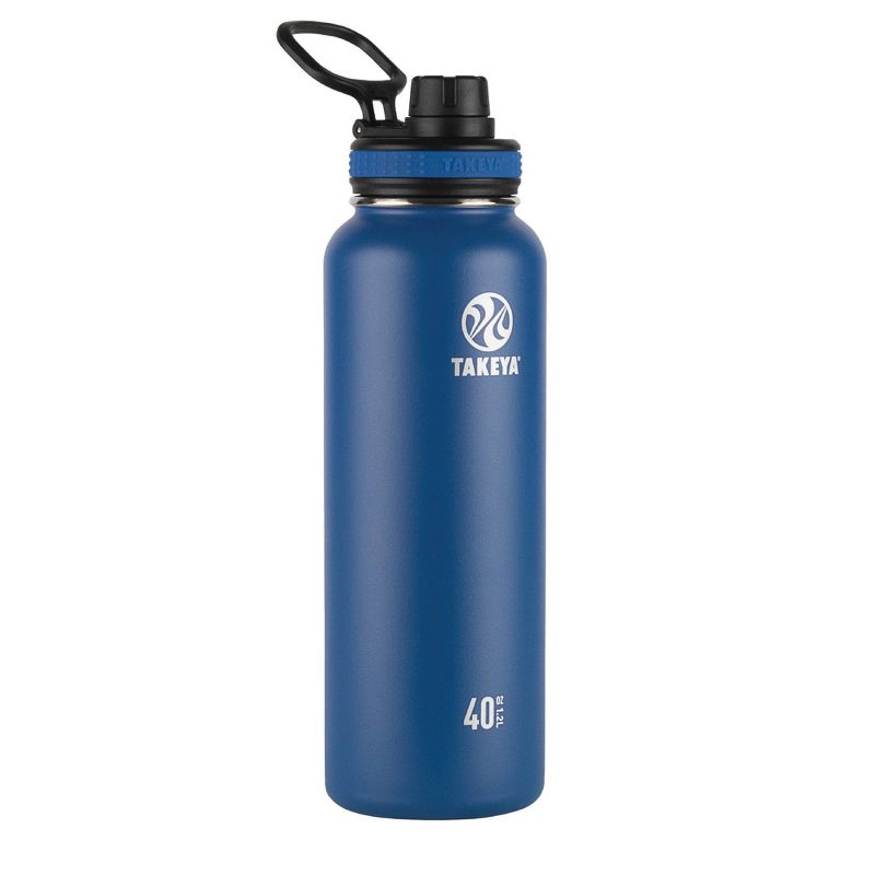 Takeya 40oz Originals Insulated Stainless Steel Water Bottle with Spout Lid, 1 of 8