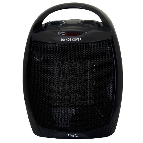 BLACK+DECKER Up to 1500-Watt Fan Compact Personal Indoor Electric Space  Heater with Thermostat in the Electric Space Heaters department at