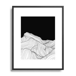 Viviana Gonzalez Lines in the mountains Metal Framed Art Print - Deny Designs - 1 of 4