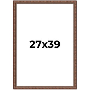PosterPalooza | 27x39 Modern Bamboo Picture Frame, UV Acrylic, 5 Finishes - 1 of 4