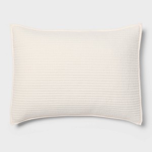 Ruched Velvet Quilt Sham - Threshold™ - 1 of 3