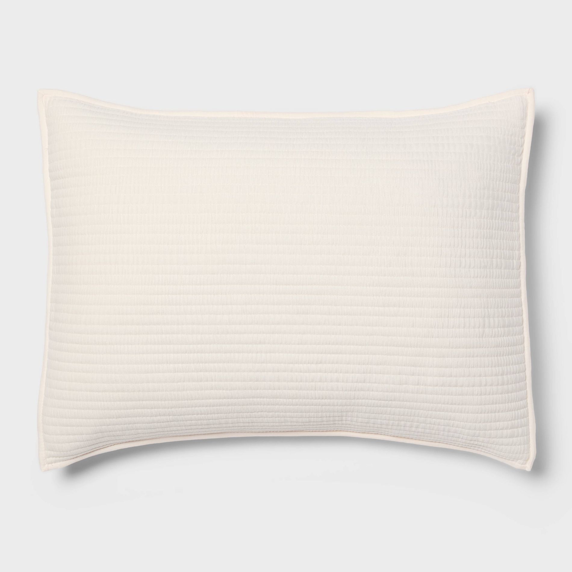 King Ruched Velvet Quilt Sham Khaki - Threshold™