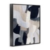 Stupell Industries Collage of Neutral Tone Abstract Shapes Blue Beige Framed Giclee Art - 2 of 4