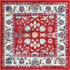 Unique Loom Aurelia Collection Area Rug - Hadrian (4'  Square Magenta/Blue) - 2 of 4