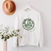 S.W.Smiley Green Floral Butterflies - Women's Graphic Sweatshirt - 3 of 4