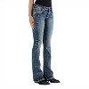 Women's Stephano Faux Flap Boot Cut Distressed Jean - "34 Inseam - ROCK REVIVAL - 2 of 3