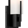 Possini Euro Design Midtown Modern Wall Light Sconces Set of 2 Black Hardwire 4 1/2" Fixture White Glass for Bedroom Bathroom Vanity Reading House - 3 of 4