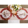 DII Variegated Placemat Set 6 Piece, Red, 15" Dia - 4 of 4
