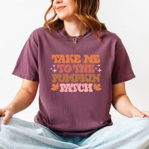 Simply Sage Market Retro Take Me To The Pumpkin Patch Garment Dyed Tee - 1 of 4