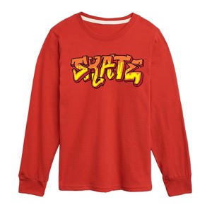 Boys' - Instant Message - Skateboarding Long Sleeve Graphic T-Shirt - 1 of 4