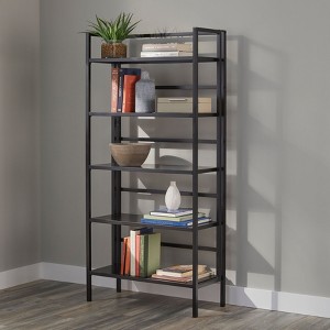 BrylaneHome 5-Tier Folded Metal Bookshelf - 1 of 1