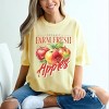 Simply Sage Market Farm Fresh Apples Watercolor Garment Dyed Tee - 2 of 4