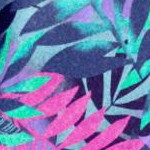 multi palm leaf print