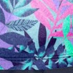 multi palm leaf print