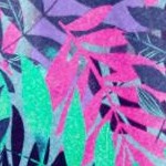 multi palm leaf print