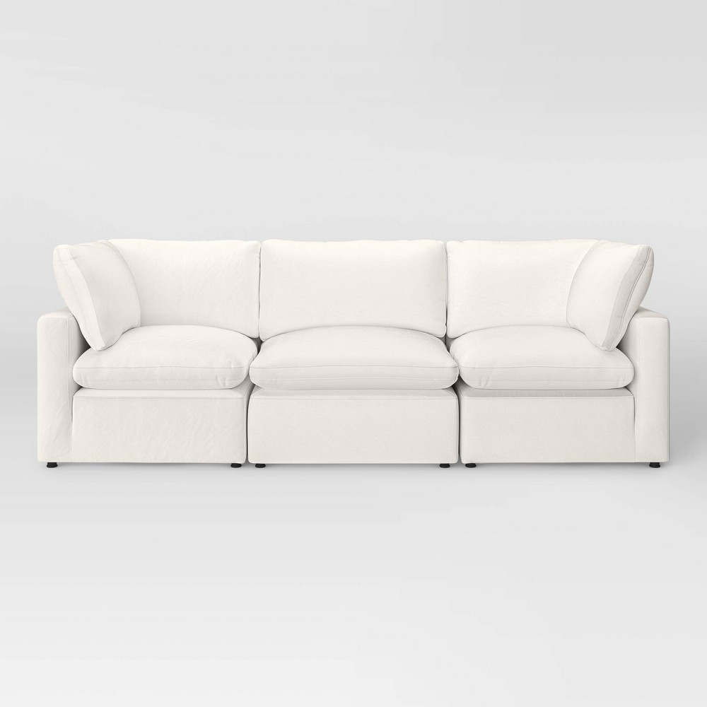 Photos - Sofa 3pc Allandale Modular Sectional  Set Cream - Project 62™