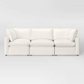 3pc Allandale Modular Sectional Sofa Set Cream - Project 62™