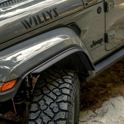 HANPURE Front & Rear Fender Flares Compatible with 2018-2023 Jeep Wrangler JL & JLU Unlimited Sahara (Fit Original low Fender ,Not fit 4xe)