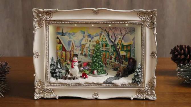 Mr. Christmas Animated Shadow Box Scene Animated Musical Christmas Decoration - Village, 2 of 6, play video