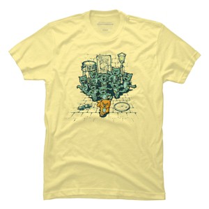 Men's Design By Humans Bad Past Lives By LetterQ T-Shirt - 1 of 3