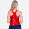 Calypsa Women's Plus Size Maya Tankini Swim Top WIth Removable Cups - 2 of 4