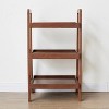 LunaLulinlk Walnut Color Oak Storage Bench Premium Storage Organizer for Kitchen, Living Room - 2 of 4