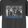 Community Black & White Group Shot Crew Neck Short Sleeve Adult Charcoal Heather T-shirt - 2 of 3