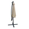 VisioGear Patio Umbrella, Outdoor Umbrella with Crank and Cross Base for Garden, Deck, Backyard, Swimming Pool, Tan - 4 of 4