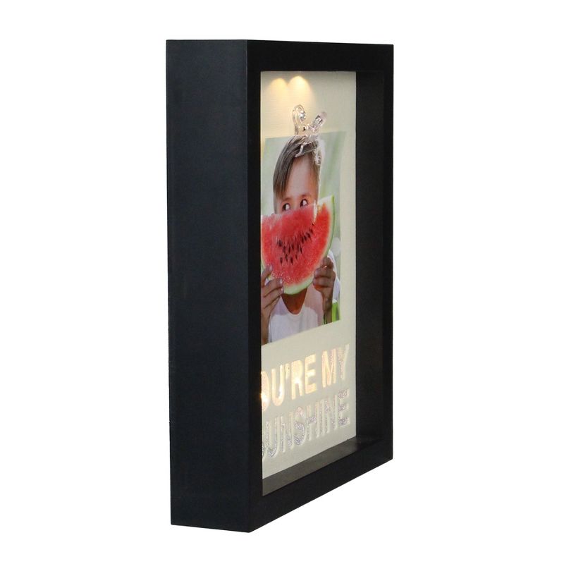 Northlight LED Lighted You're My Sunshine Picture Frame with Clip - 4" x 4", 3 of 5